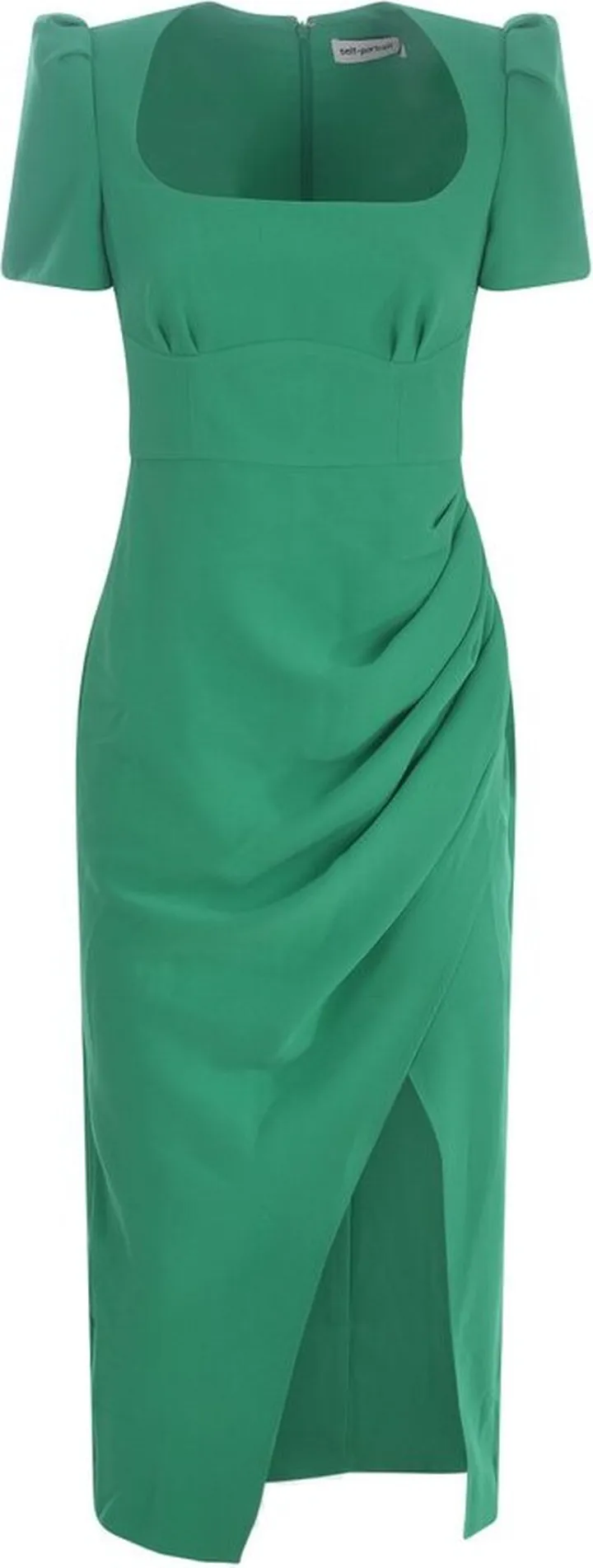 Self-Portrait Crepe Midi Dress