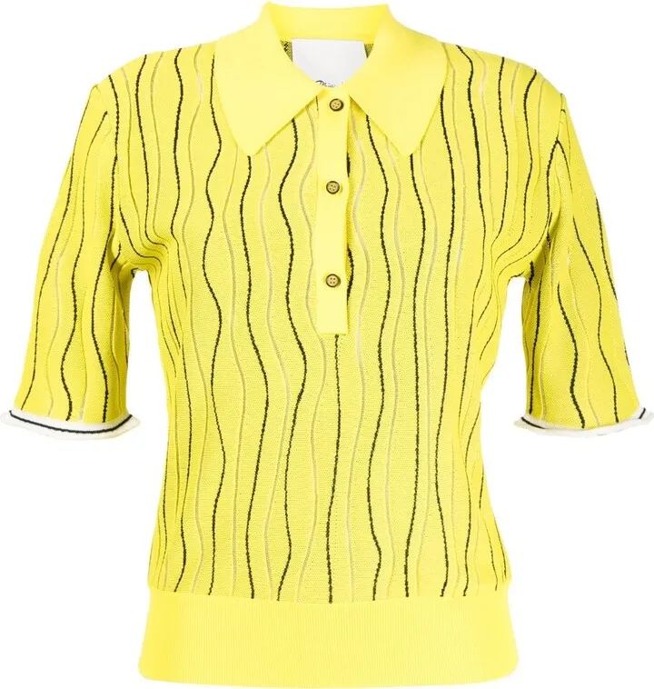 Art Nouveau jacquard polo shirt