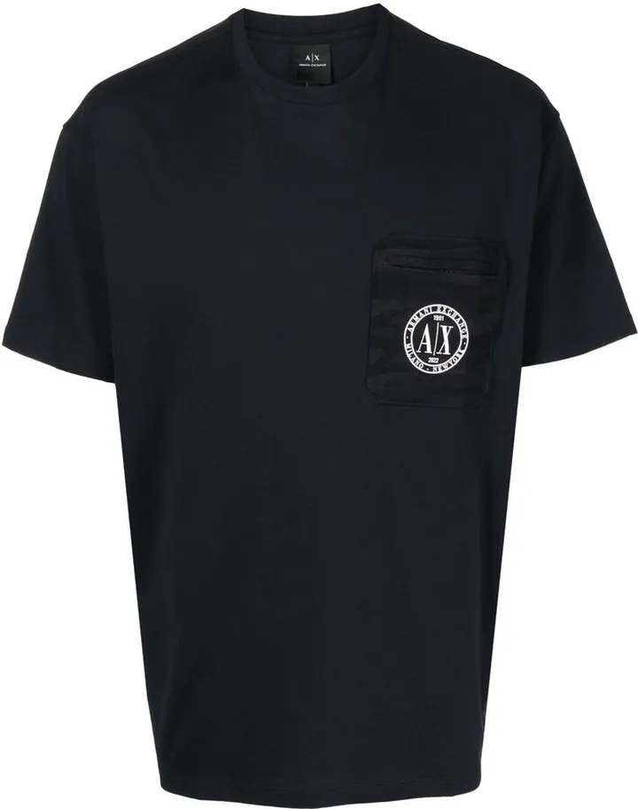 chest zip-pocket T-shirt