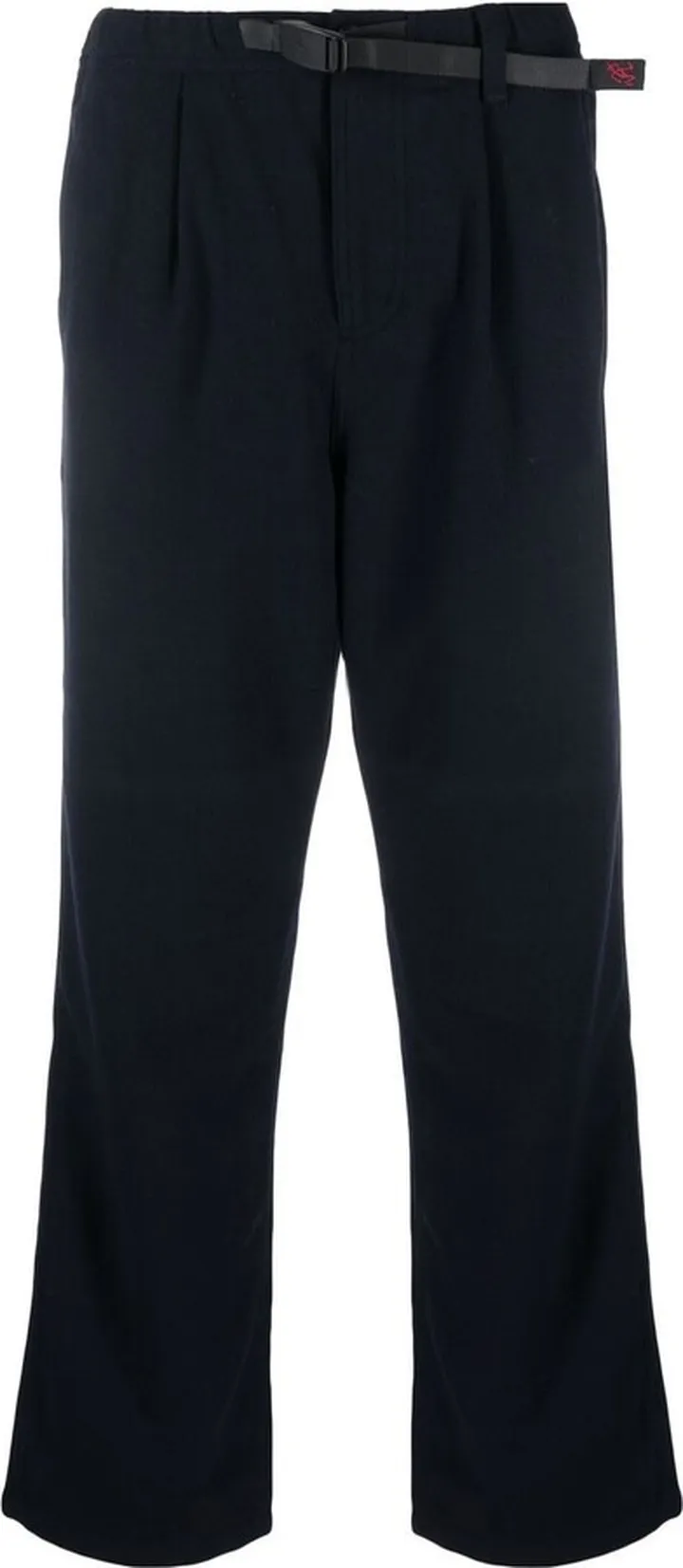 Pleated-Detail Straight-Leg Trousers