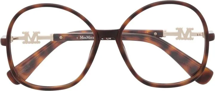 Tortoiseshell-Effect Oversized Glasses