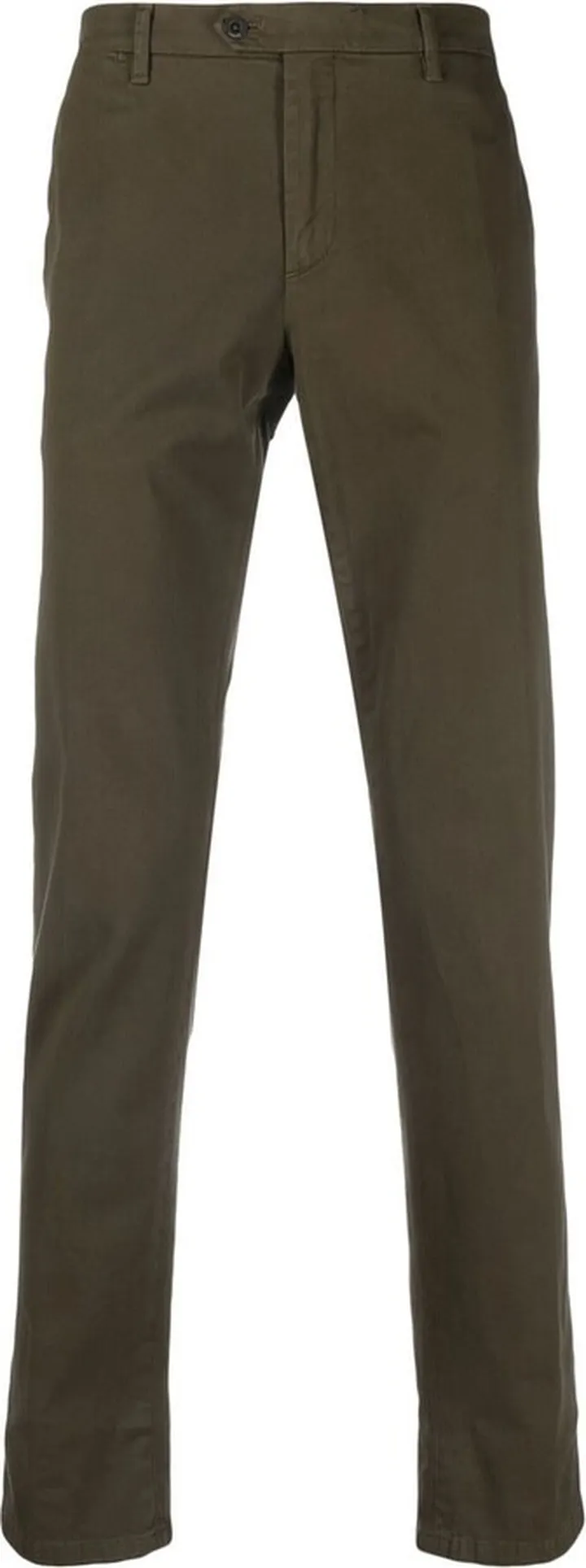 Stretch-Cotton Straight Leg Trousers