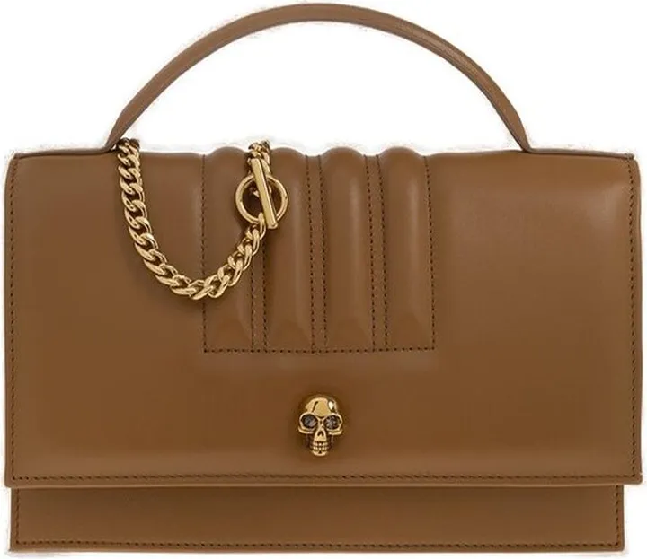 Alexander McQueen Skull Charm Medium Shoulder Bag