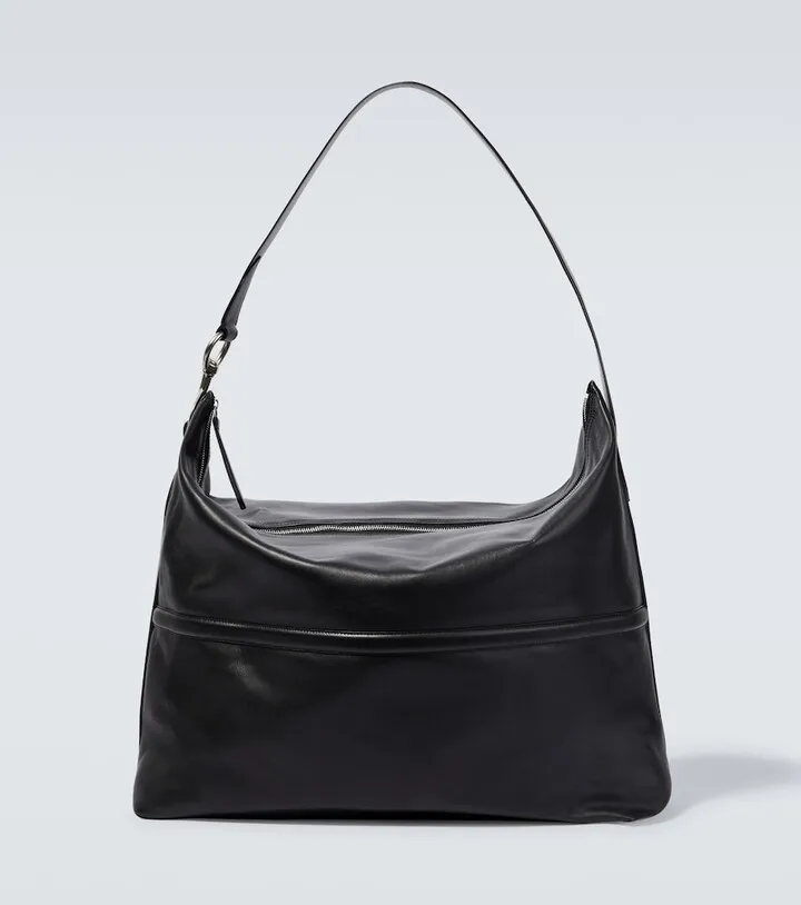 Leather shoulder bag