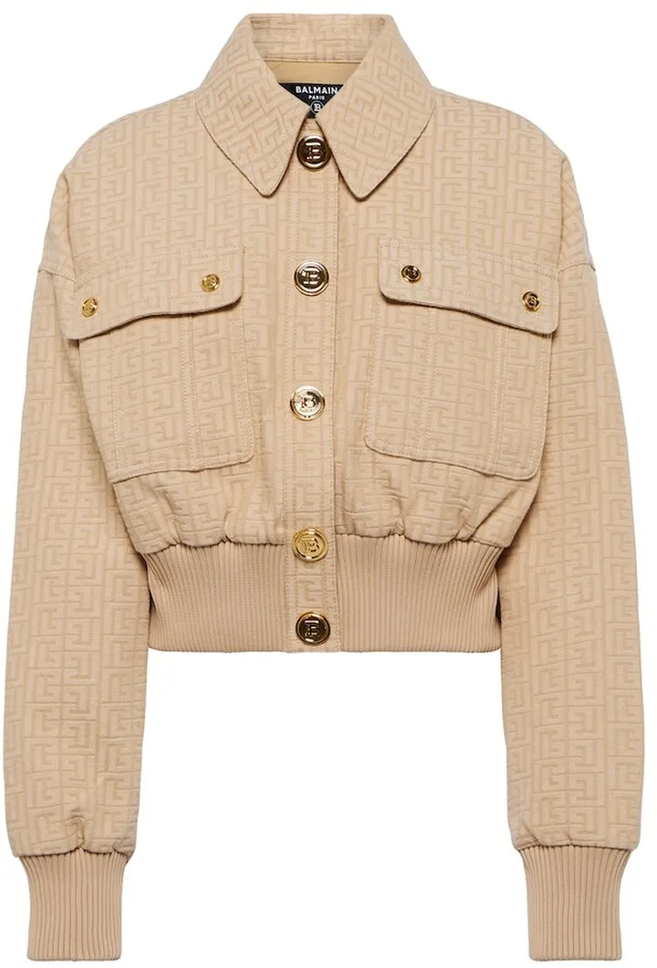 Canvas bomber jacket