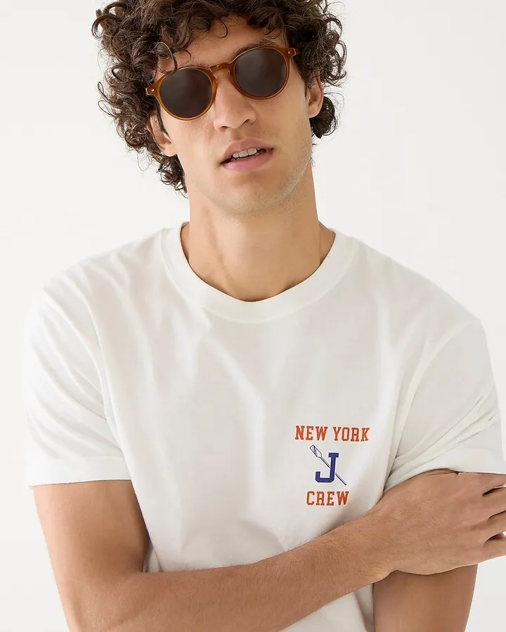 Made-in-the-USA "J" graphic T-shirt