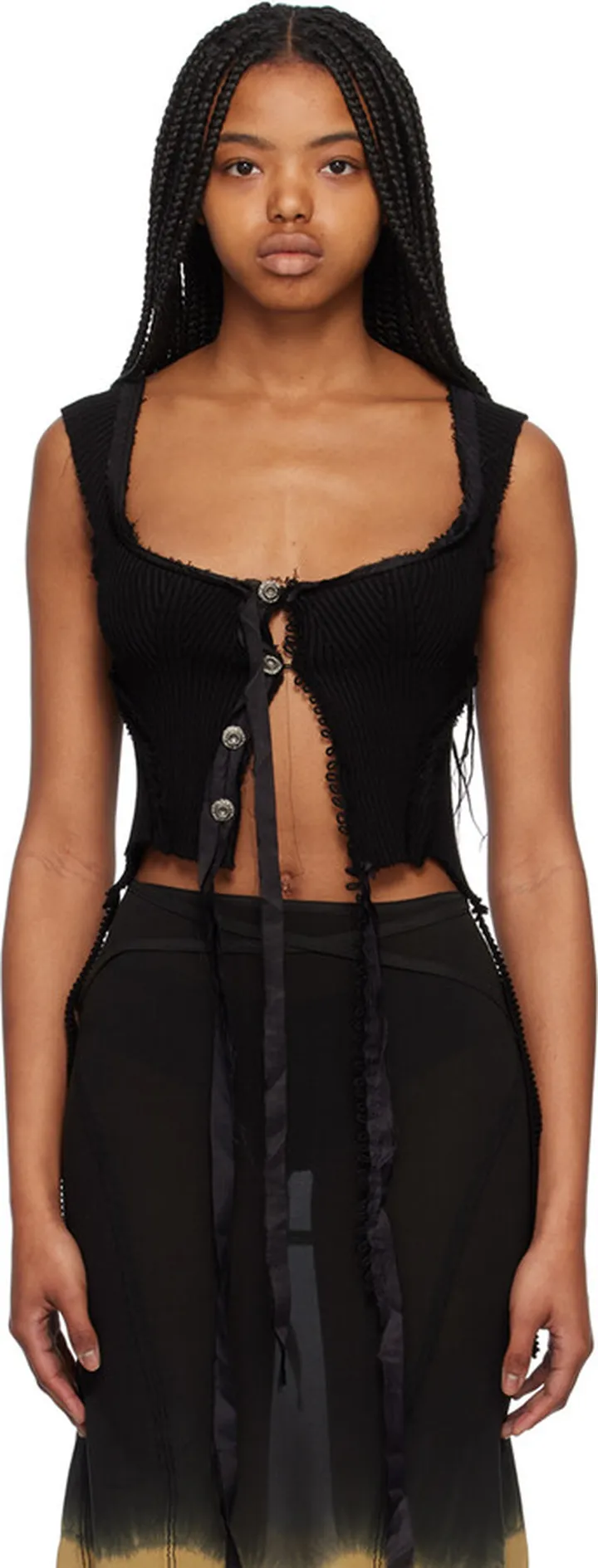 Hyein Seo Black Slash Camisole