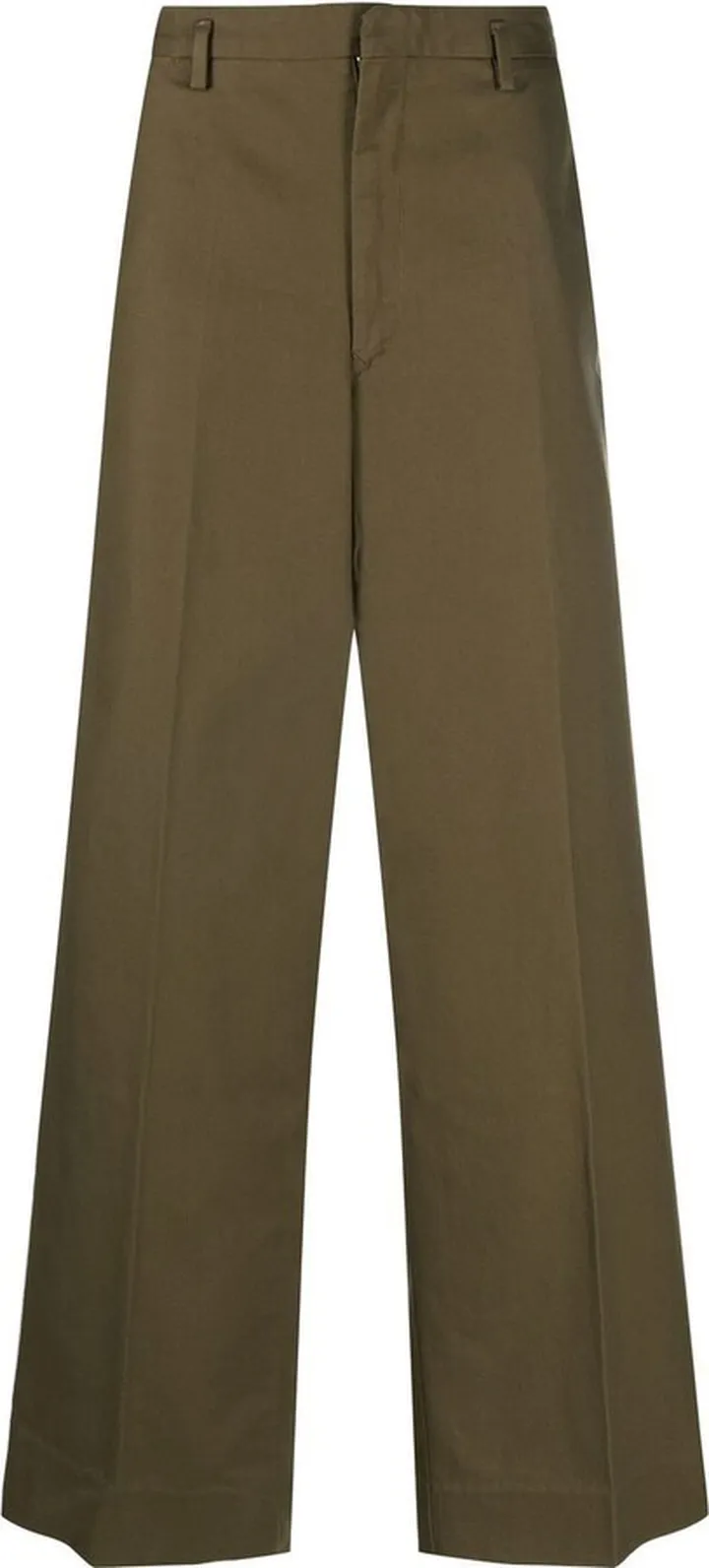 Straight-Leg Cotton Trousers