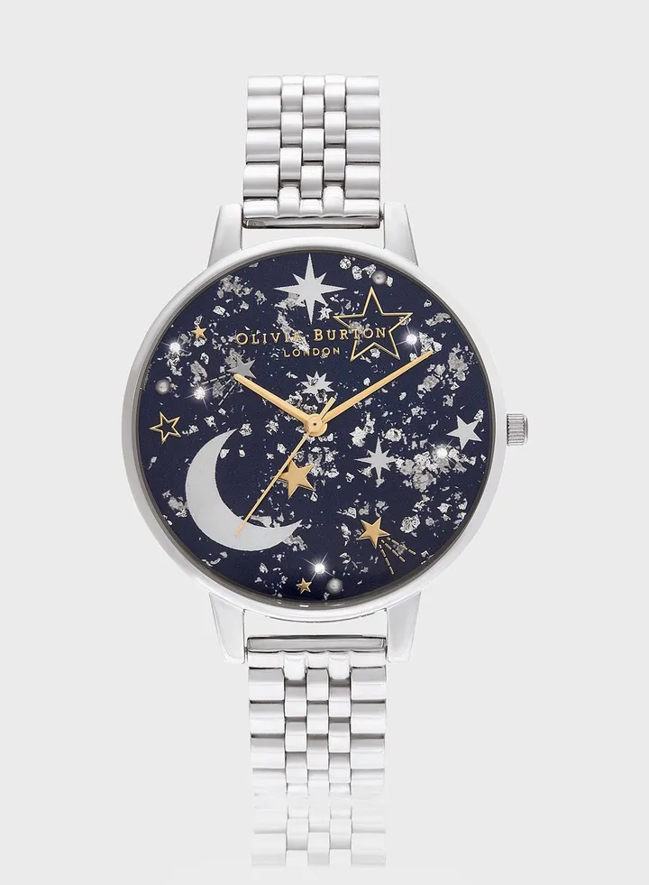 Celestial Steel Strap Analog Watch