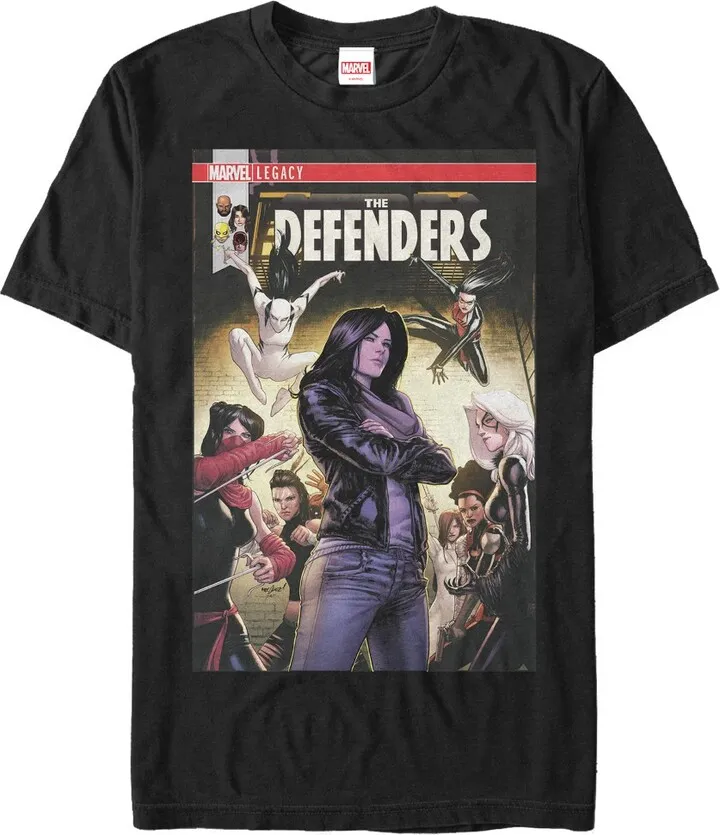 Men's Marvel Legacy The Defenders T-Shirt - Black - Small