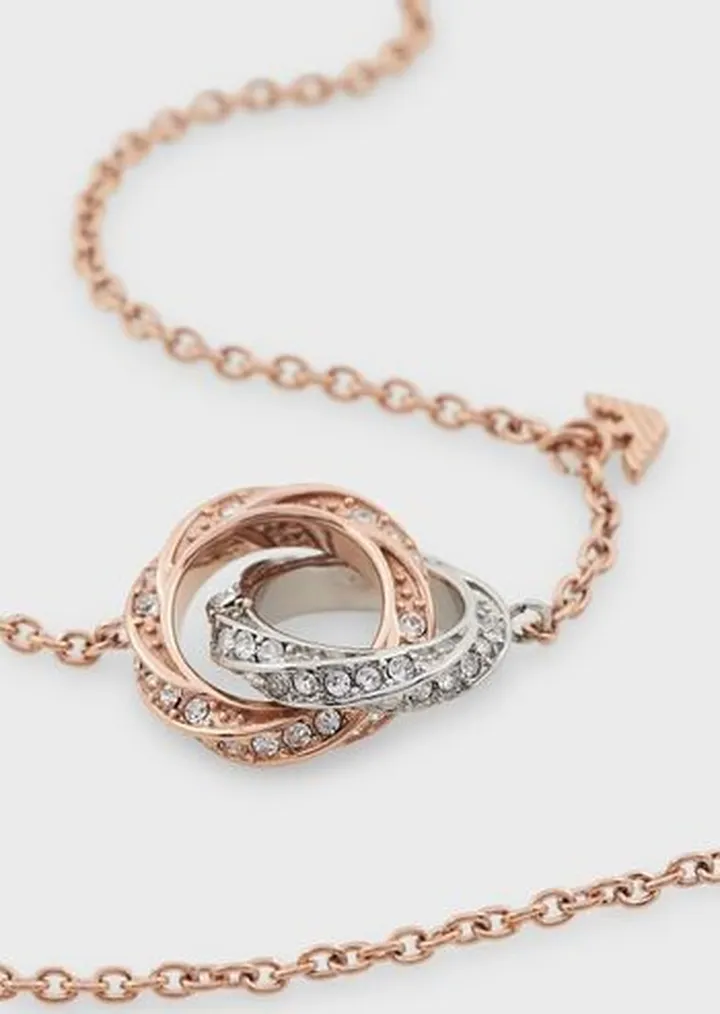Two-Tone Stainless Steel Chain Necklace