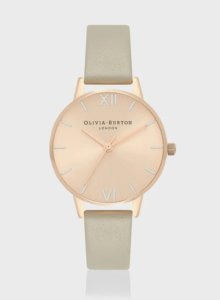 The England Collection Pu Strap Analog Watch