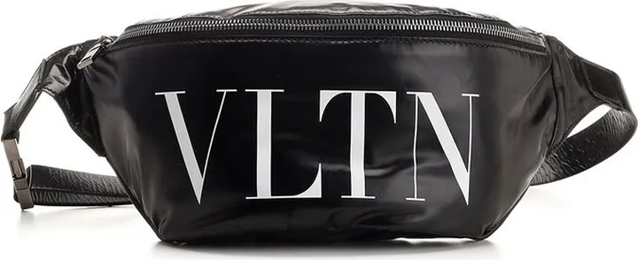 Valentino Logo Printed Zip-Up Belt Bag