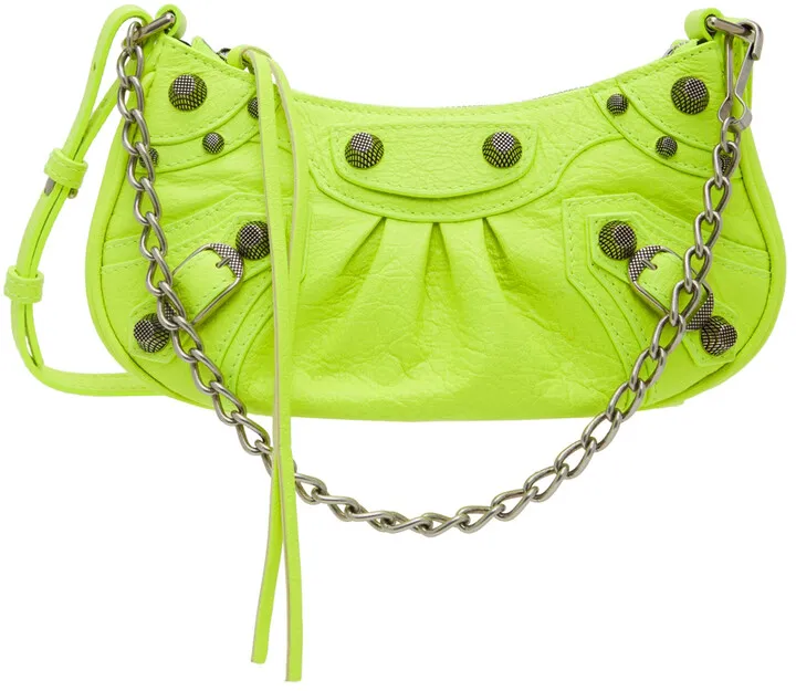 Balenciaga Yellow Mini 'Le Cagole' Shoulder Bag
