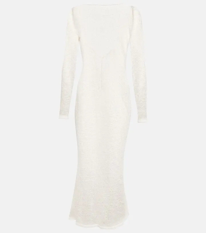 Long-sleeve maxi dress
