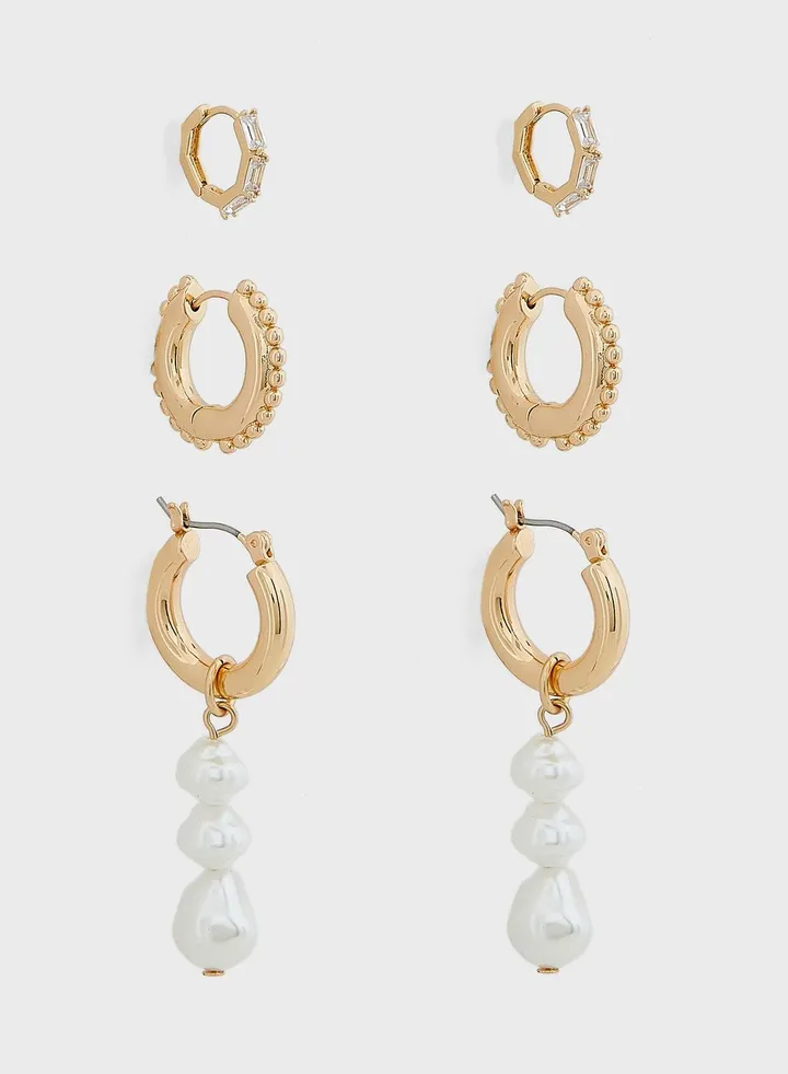 3 Pack Earring Set