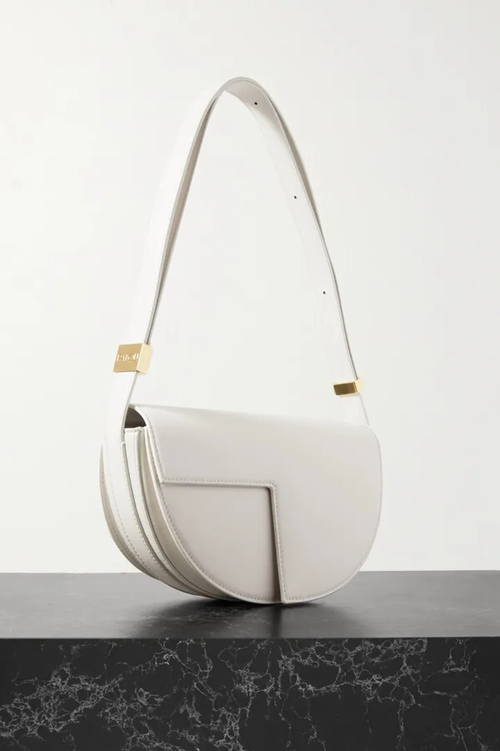 Patou - Le Patou Leather Shoulder Bag - Off-white