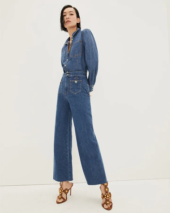 Grant Wide-Leg Jean | Patch Pockets