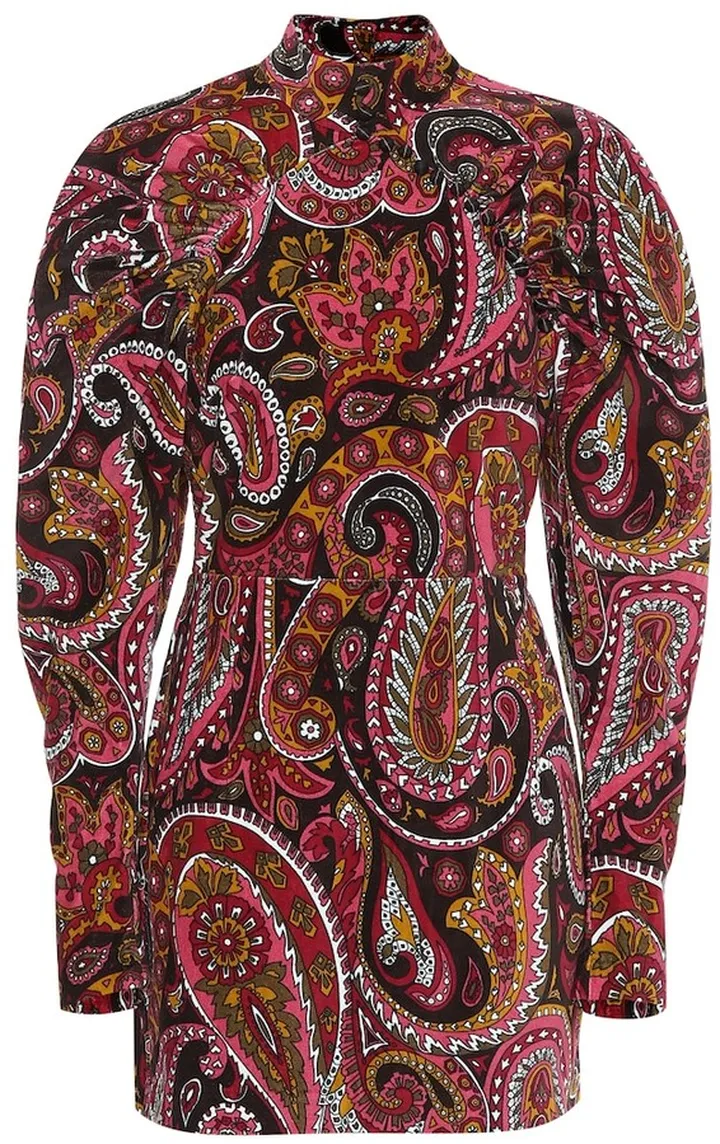 Paisley cotton minidress