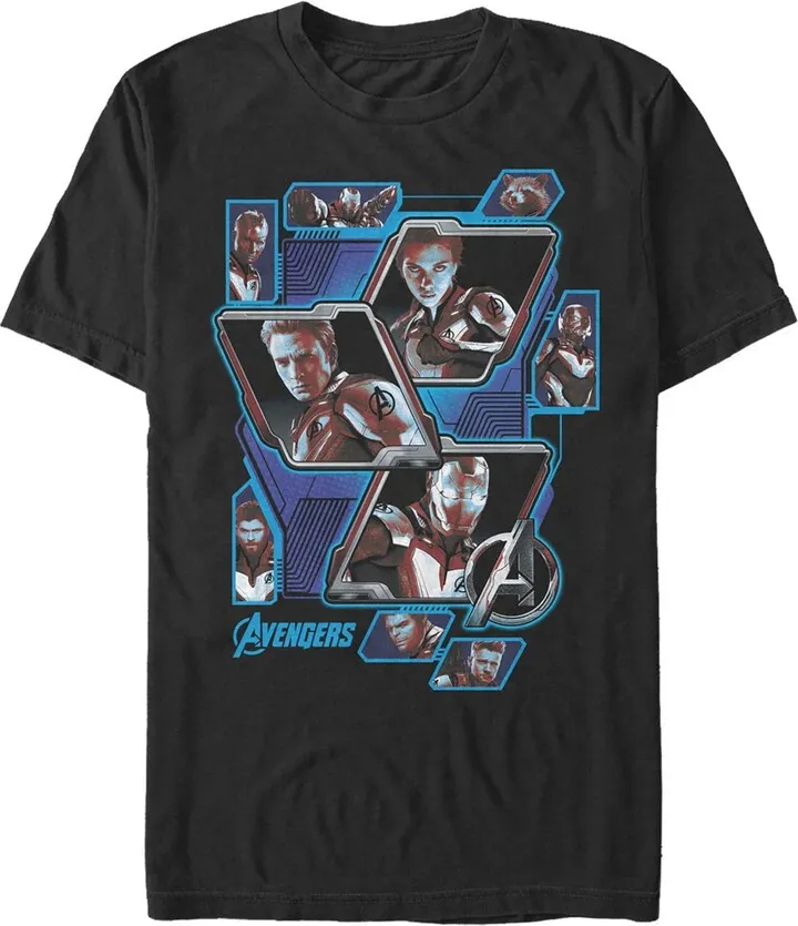 Men's Marvel Avengers: Endgame Hero Tech Panels T-Shirt - Black - 2X Large
