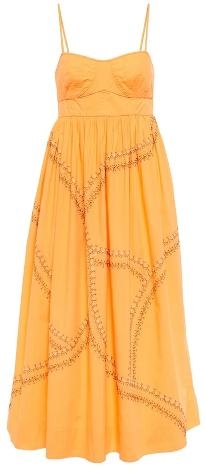Mariza cotton poplin midi dress