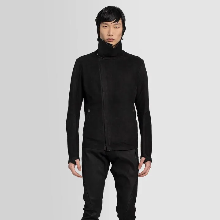 Isaac Sellam Man Black Leather Jackets
