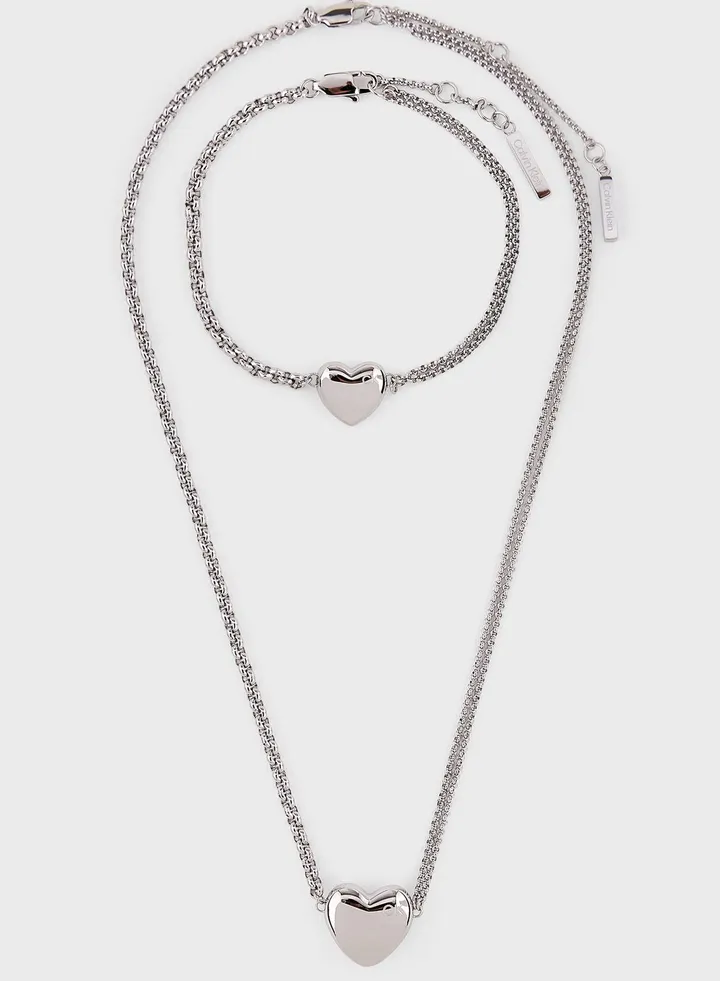 Set Of Sculptural Bracelet And Necklace