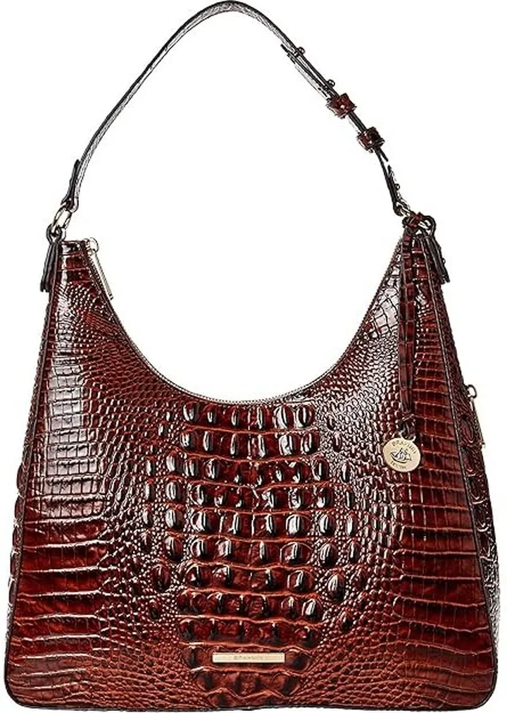 Brahmin Melbourne Tabitha Shoulder Bag (Pecan) Handbags