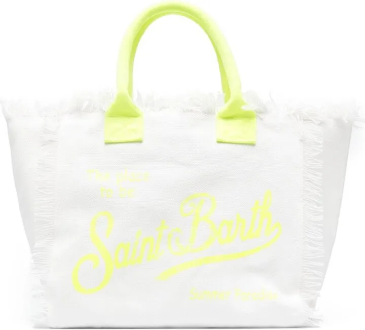 Logo-Print Cotton Beach Bag