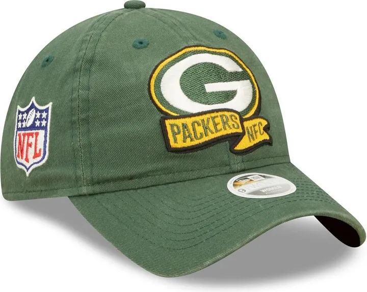 Women's New Era Green Green Bay Packers 2022 Sideline Adjustable 9TWENTY Hat