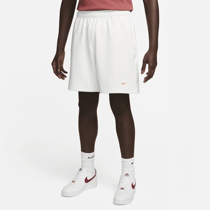 Nike Men's Solo Swoosh French Terry Shorts in Grey