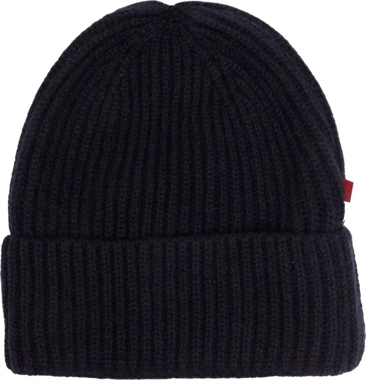 Ribbed-Knit Cashmere Beanie