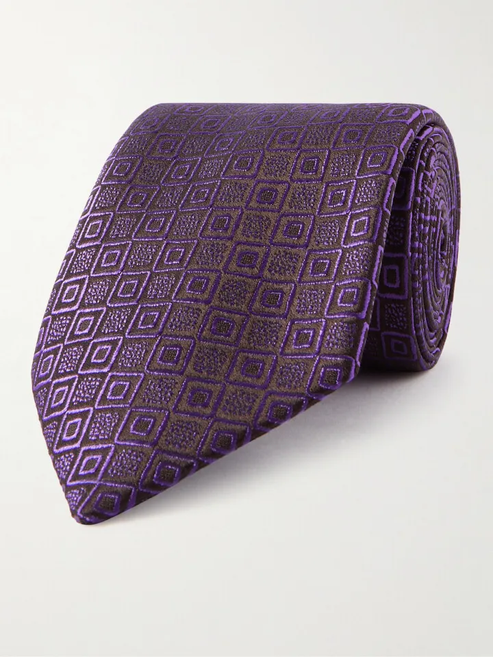 8.5cm Silk-Jacquard Tie