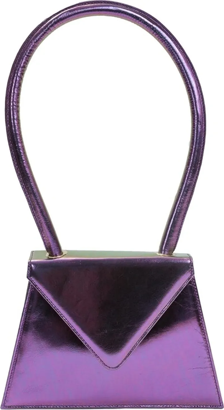 Flat Metallic Purple Bag