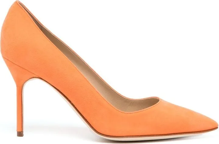 Pointed Suede 90mm Pumps