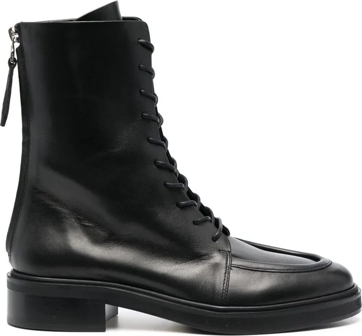 Low Heel Combat Boots