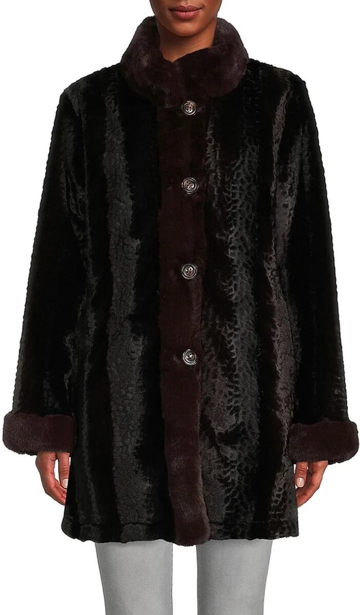 Faux Fur Reversible Coat