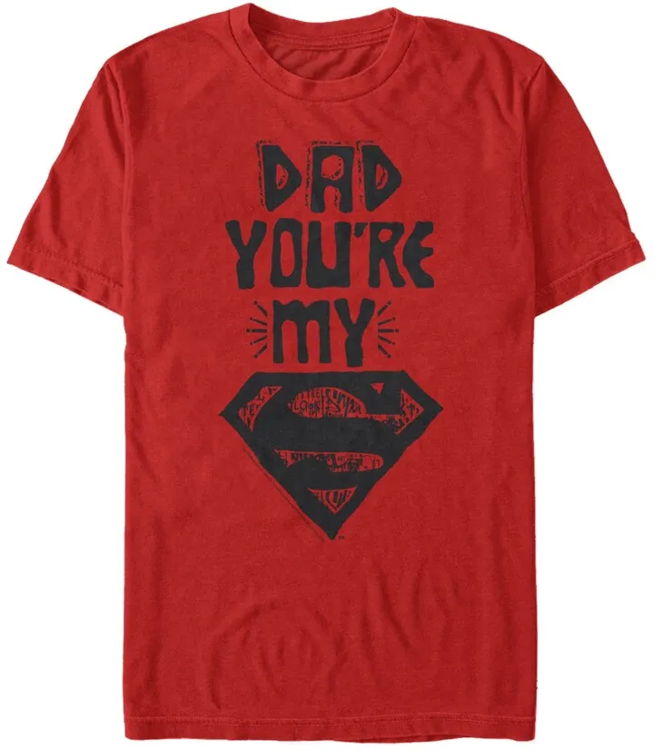 Fifth Sun Dc Men's Dad You're My Superman Short Sleeve T-Shirt