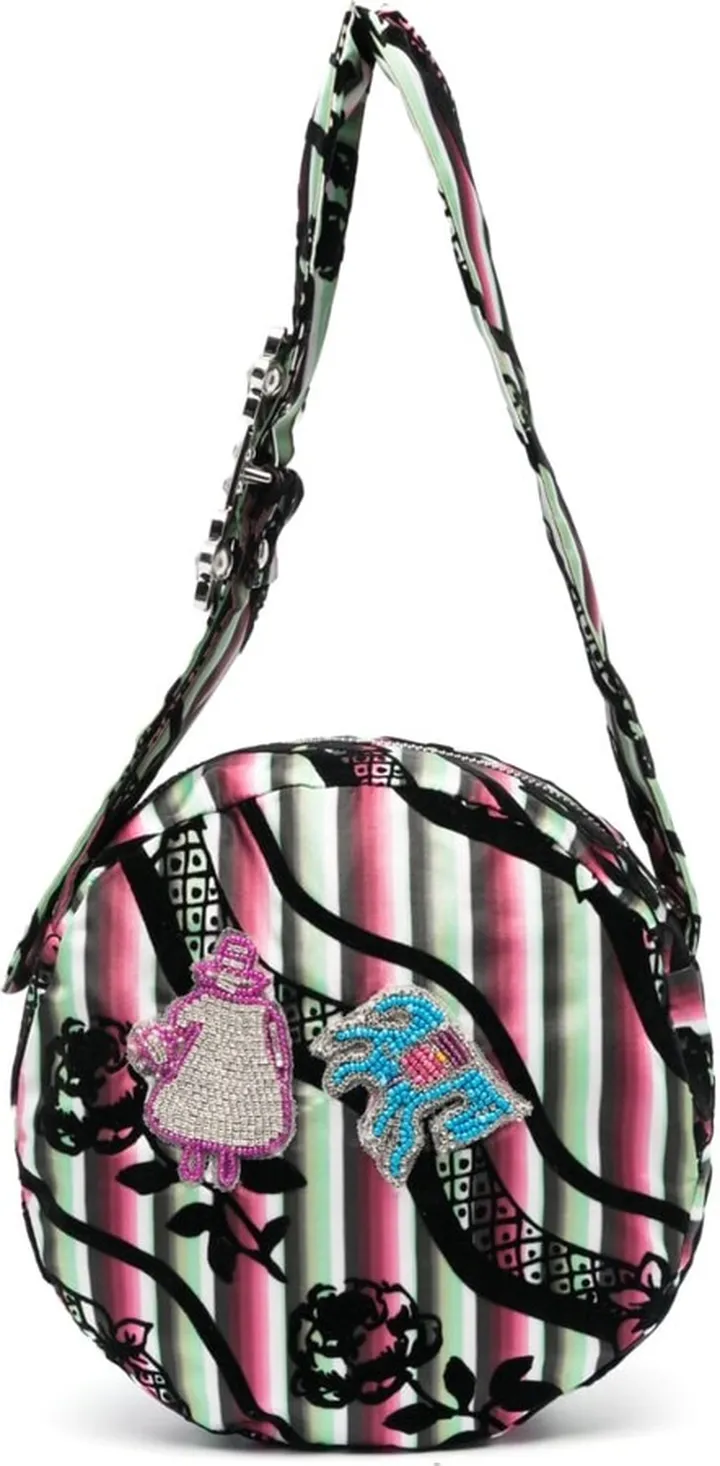 Bead Embellishment Shoulder Bag