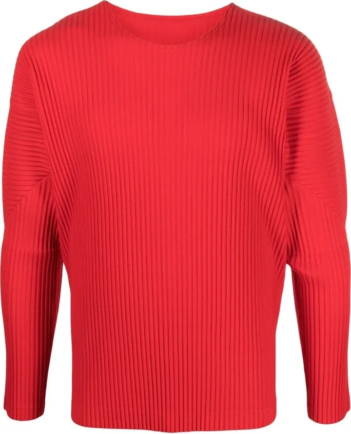 long-sleeve ribbed T-shirt