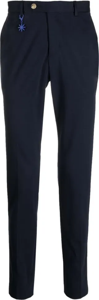 Pressed-Crease Tapered Trousers