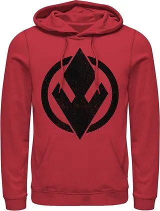Men's Star Wars: The Rise of Skywalker Sith Trooper Logo Pull Over Hoodie - Red - Medium