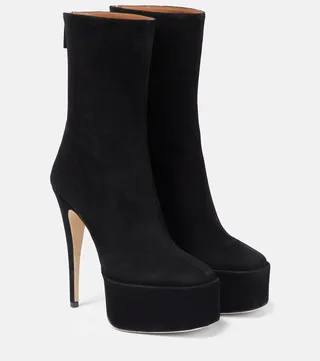 Ivana suede platform ankle boots