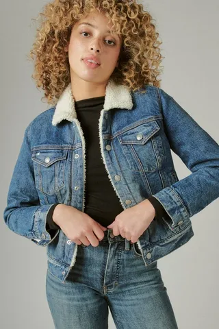 Icon Faux Shearling Trucker Jacket