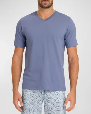 Men's V-Neck Solid T-Shirt