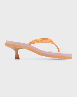 Heeled Flip Flop Sandals