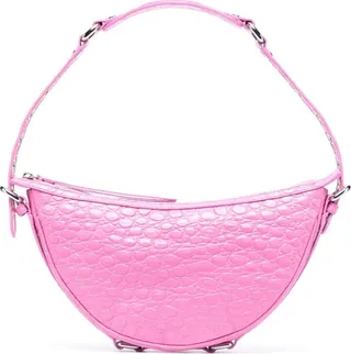 mini Gib croc-effect leather shoulder bag