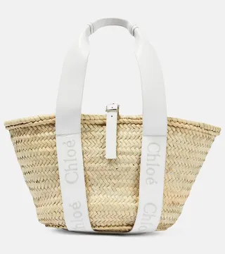 Sense Medium raffia tote bag
