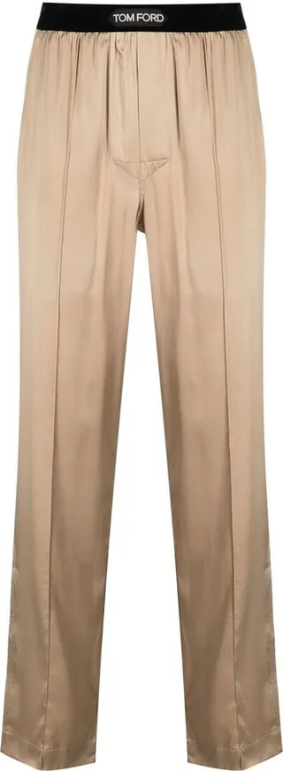 Logo-Waistband Pyjama Trousers