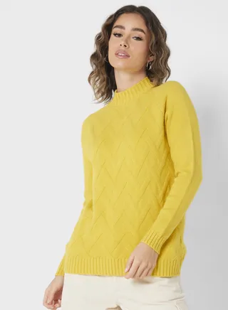 Cable Knt Sweater